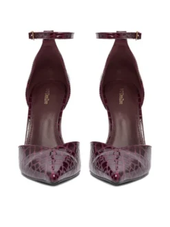 DeeZee Szpilki CEO-LS6049-10 Bordowy