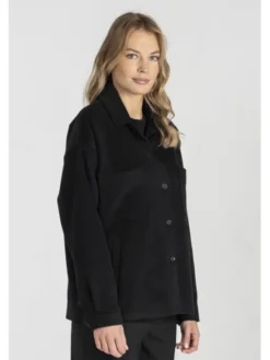 Deni Cler Milano Kurtka przejściowa W-DC-9050-E5-B3-90-1 Czarny Oversize