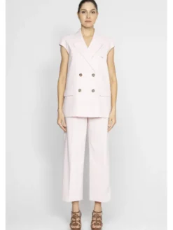 Deni Cler Milano Marynarka T-DC-6019-E2-40-31-1 Różowy Regular Fit