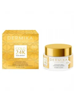 Dermika Dermika Luxury Gold 24K Total Benefit luksusowy krem stymulator młodości 55+ 50ml Krem do twarzy