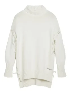 Desigual Golf Vantaa 25WWJF11 Biały Relaxed Fit
