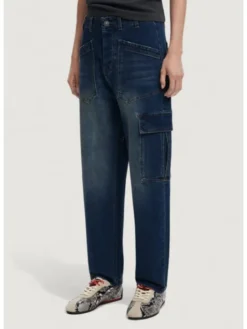 Desigual Jeansy DENIM_PARKER Niebieski Baggy Fit