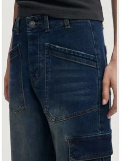 Desigual Jeansy DENIM_PARKER Niebieski Baggy Fit