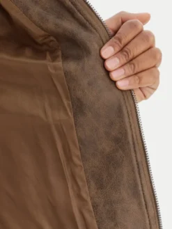 Desigual Kurtka przejściowa 26SWEW10 Brązowy Regular Fit