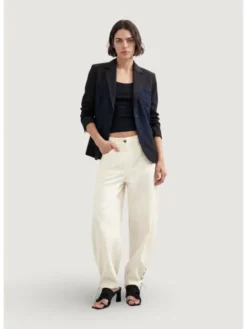 Desigual Marynarka AME_WAVE_DIPLO Niebieski Blazer Fit