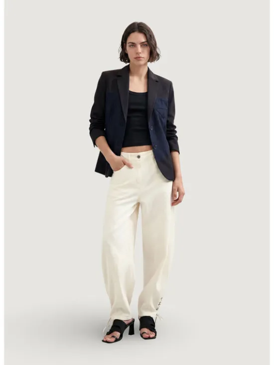Desigual Marynarka AME_WAVE_DIPLO Niebieski Blazer Fit