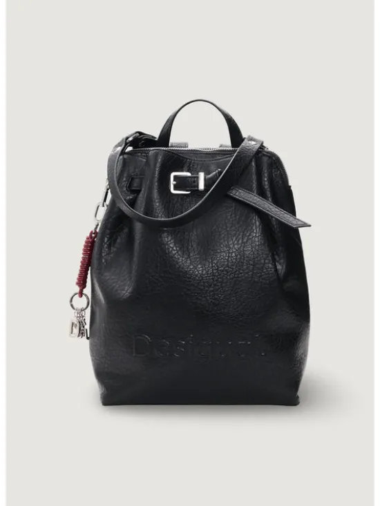 Desigual Plecak BACK_HALF LOGO LUENA NF B Czarny
