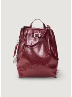 Desigual Plecak BACK_HALF LOGO LUENA NF Czerwony