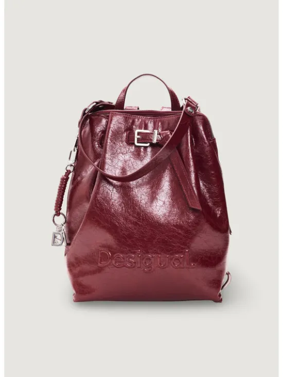 Desigual Plecak BACK_HALF LOGO LUENA NF Czerwony