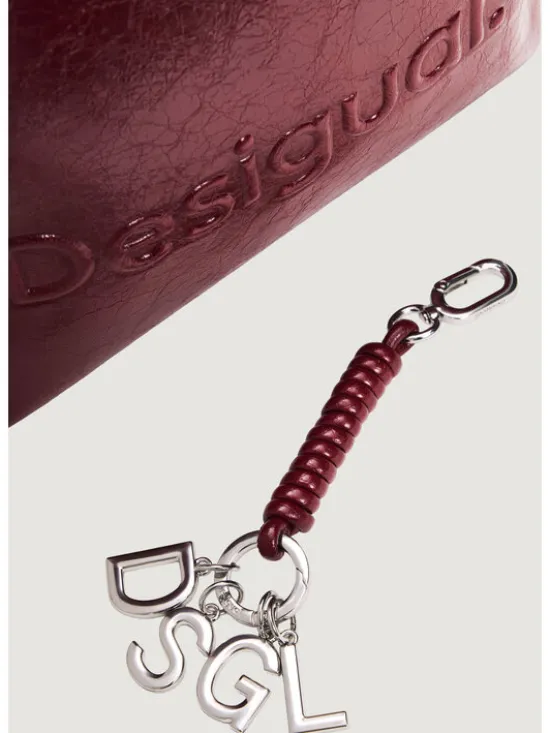 Desigual Plecak BACK_HALF LOGO LUENA NF Czerwony