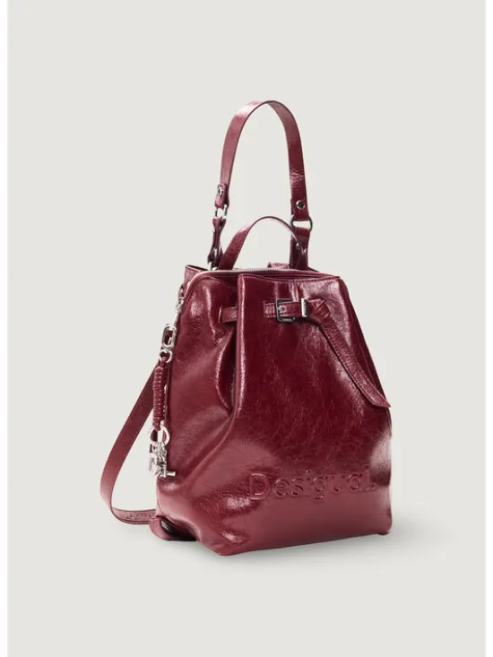 Desigual Plecak BACK_HALF LOGO LUENA NF Czerwony