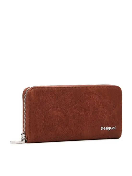 Desigual Portfel 25SAYP03 Brązowy