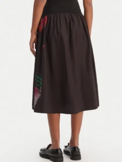 Desigual Spódnica midi 26SWFW02 Czarny Regular Fit