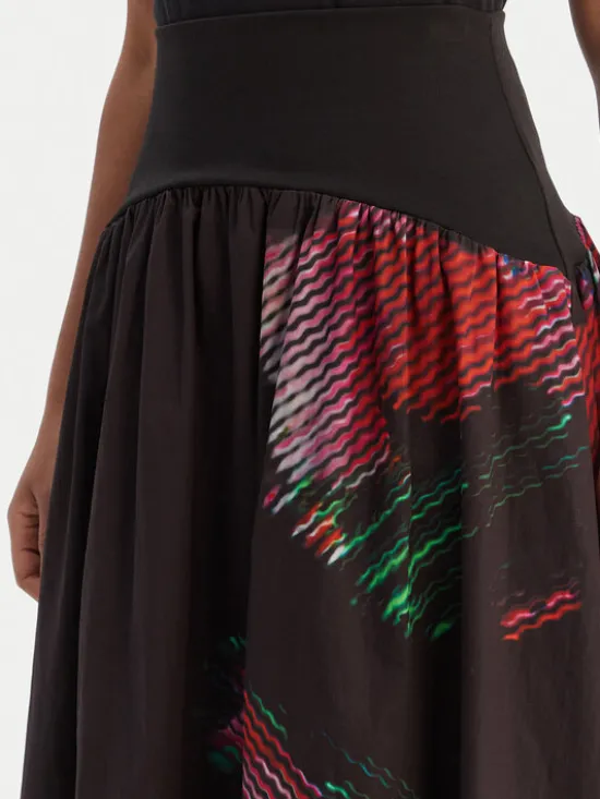 Desigual Spódnica midi 26SWFW02 Czarny Regular Fit