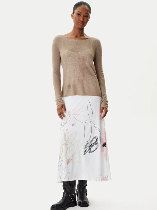 Desigual Sukienka codzienna Kala 25WWVK25 Biały Slim Fit