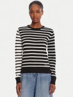 Desigual Sweter Bergen 25WWJF08 Czarny Regular Fit