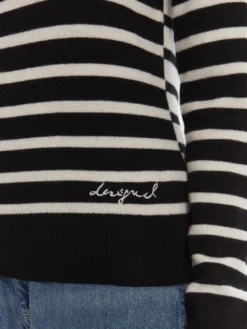 Desigual Sweter Bergen 25WWJF08 Czarny Regular Fit