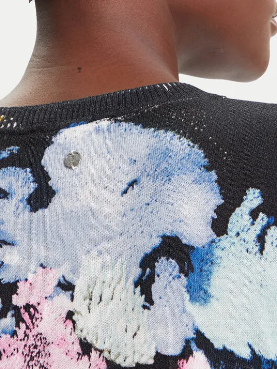 Desigual Sweter Nenufar Lacroix 25WWJF46 Kolorowy Regular Fit