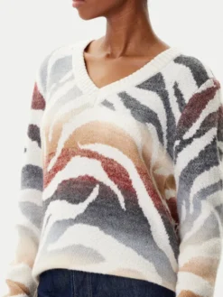 Desigual Sweter Wasilla 25WWJF21 Kolorowy Regular Fit