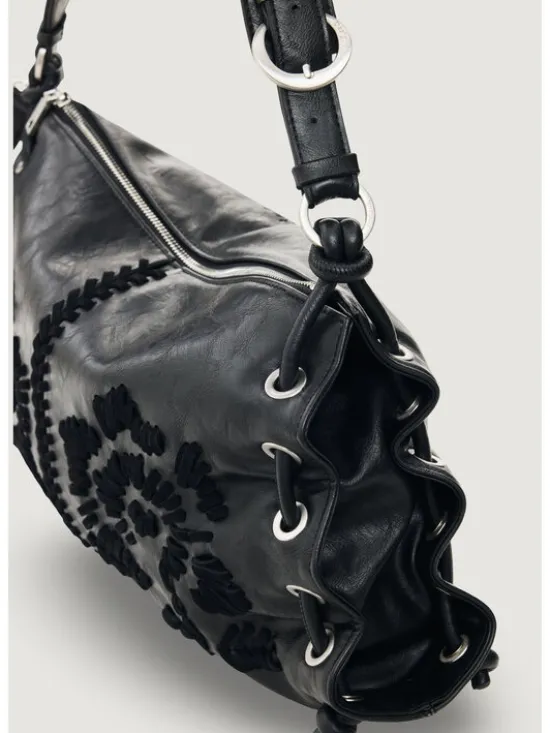 Desigual Torebka BAG_ALISIO XELA MEDIUM BL Czarny