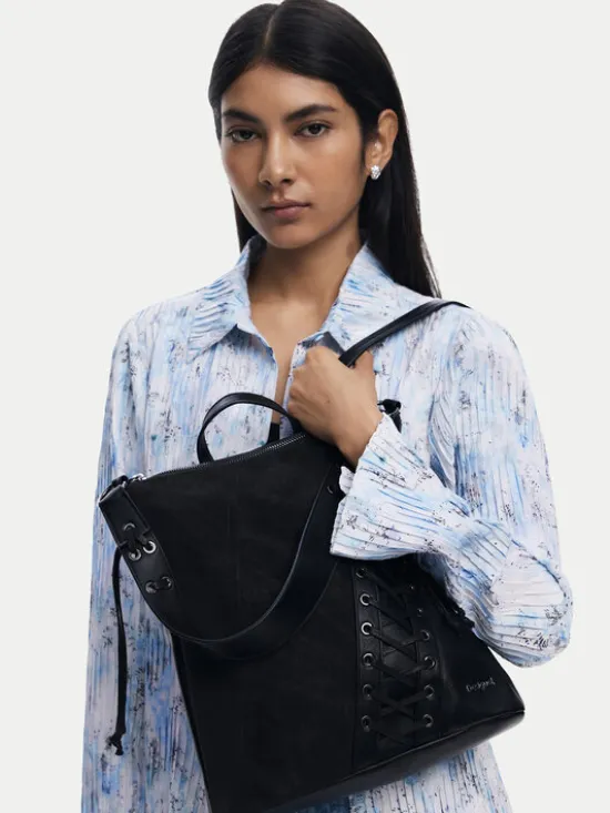 Desigual Torebka Patch Tango P 25WAKP12 Czarny
