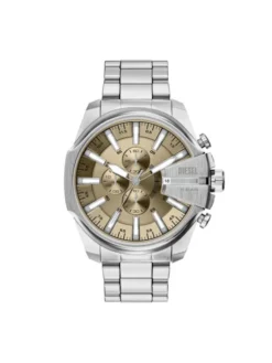 Diesel Zegarek Mega Chief Slim DZ4702 Srebrny