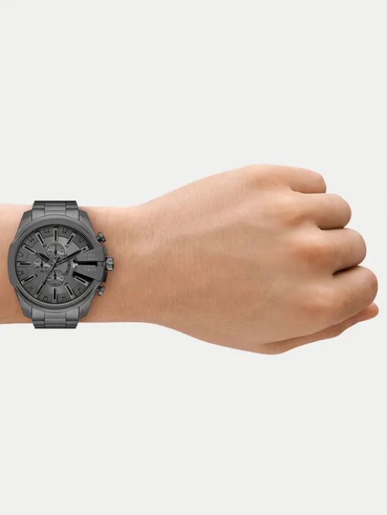 Diesel Zegarek Mega Chief Slim Chronograph DZ4676 Szary