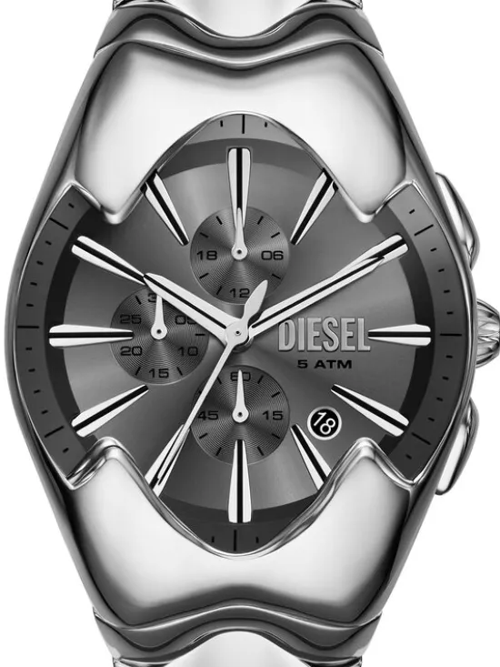 Diesel Zegarek Mercurial DZ4683 Srebrny