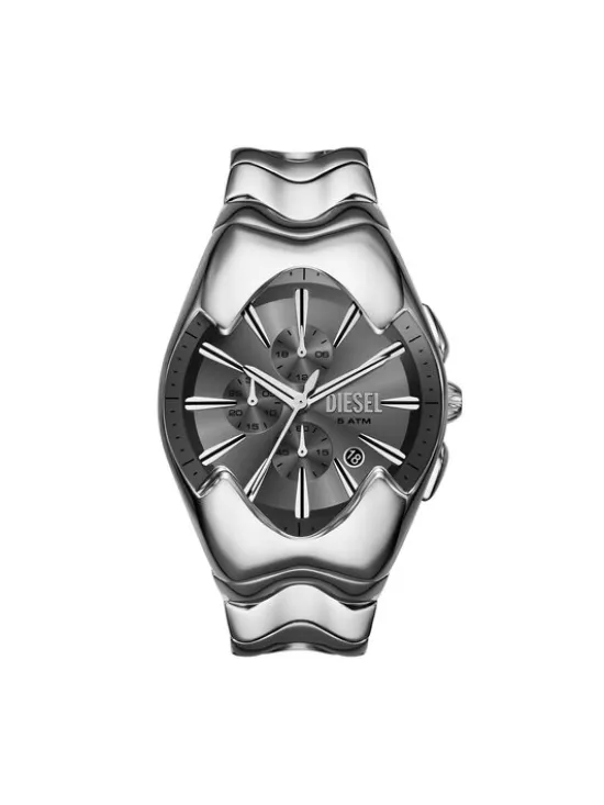 Diesel Zegarek Mercurial DZ4683 Srebrny