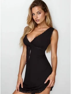 DKaren Lingerie Halka Venus Czarny Classic Fit