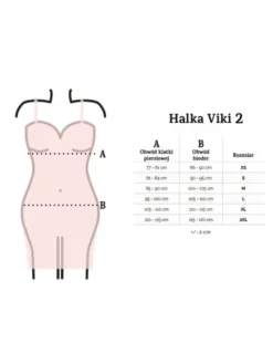 DKaren Lingerie Halka Viki2 Brązowy Classic Fit