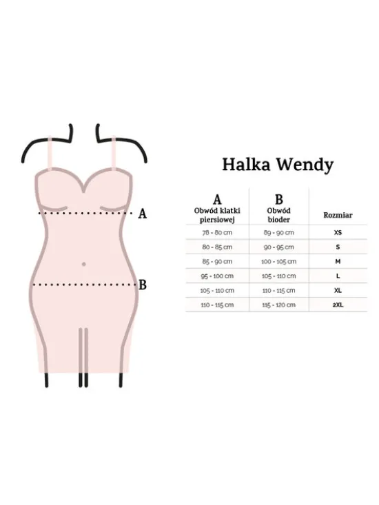 DKaren Lingerie Halka Wendy Granatowy Classic Fit