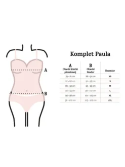 DKaren Lingerie Komplet bielizny Paula Czarny Classic Fit