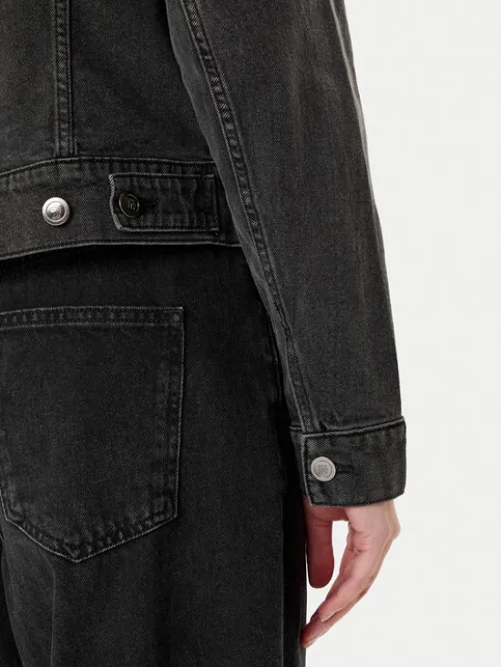 DKNY Kurtka jeansowa P5GCYC72 Szary Regular Fit