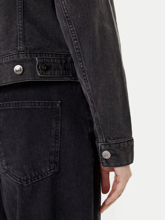 DKNY Kurtka jeansowa P5GCYC72 Szary Regular Fit