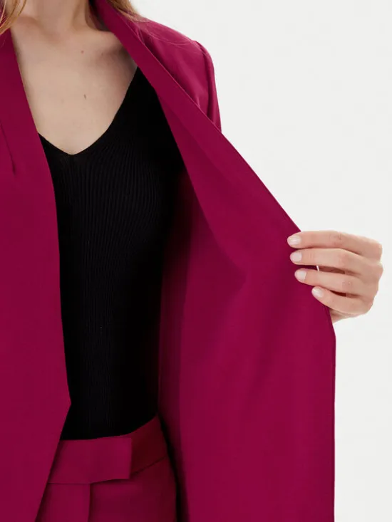DKNY Marynarka P9RCAAWI Bordowy Regular Fit