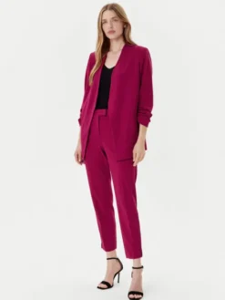 DKNY Marynarka P9RCAAWI Bordowy Regular Fit