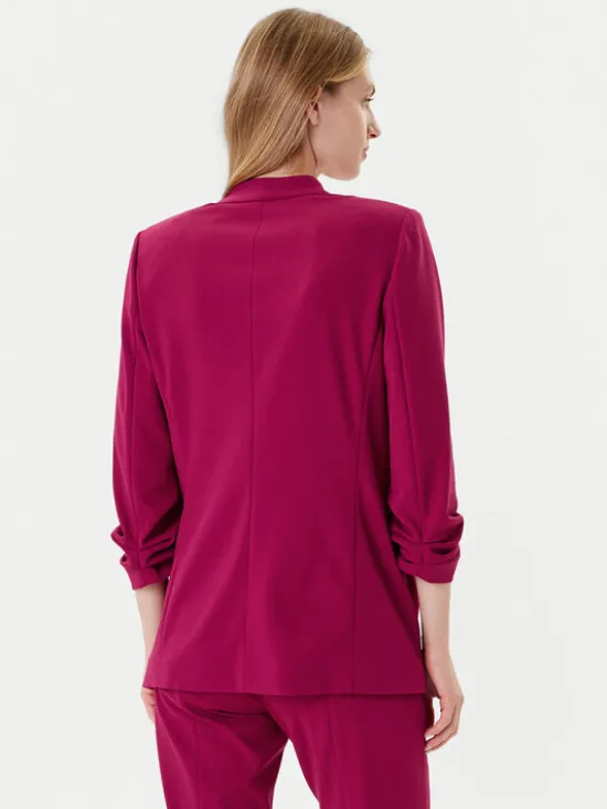 DKNY Marynarka P9RCAAWI Bordowy Regular Fit