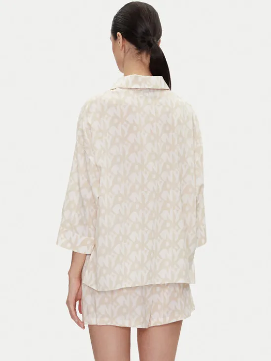 DKNY Piżama YI80048 Beżowy Regular Fit
