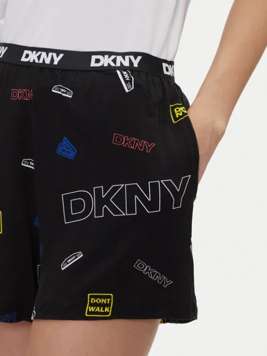 DKNY Piżama YI70051 Czarny Regular Fit