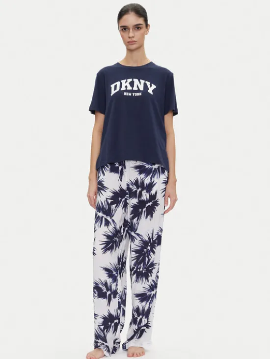 DKNY Piżama YI70052 Granatowy Regular Fit