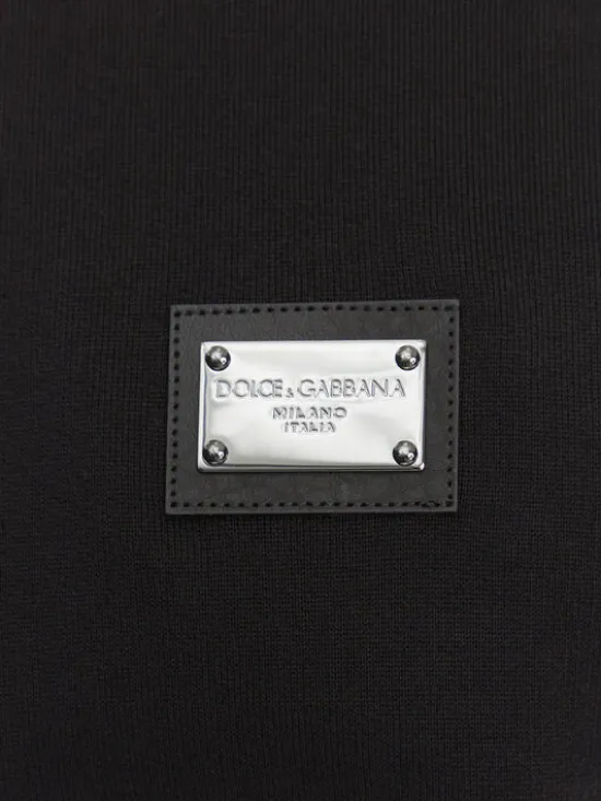 Dolce&Gabbana Bluza G9ABJT G7F2G Czarny Regular Fit