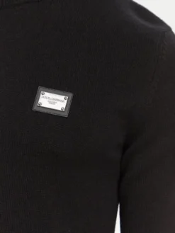 Dolce&Gabbana Sweter GXO39T JEMQ4 Czarny Regular Fit