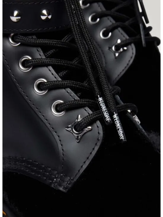 Dr. Martens Glany 1460 Wdn Smooth+Velvet Czarny