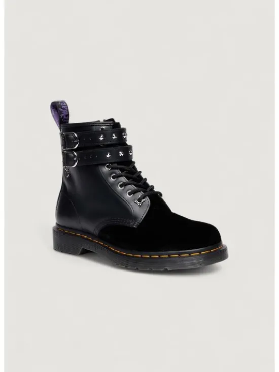 Dr. Martens Glany 1460 Wdn Smooth+Velvet Czarny