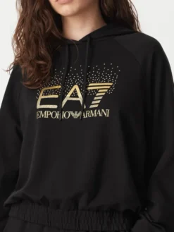 EA7 Emporio Armani Dres 7W001448 AF12502 UC001 Czarny Regular Fit