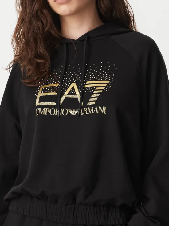 EA7 Emporio Armani Dres 7W001448 AF12502 UC001 Czarny Regular Fit