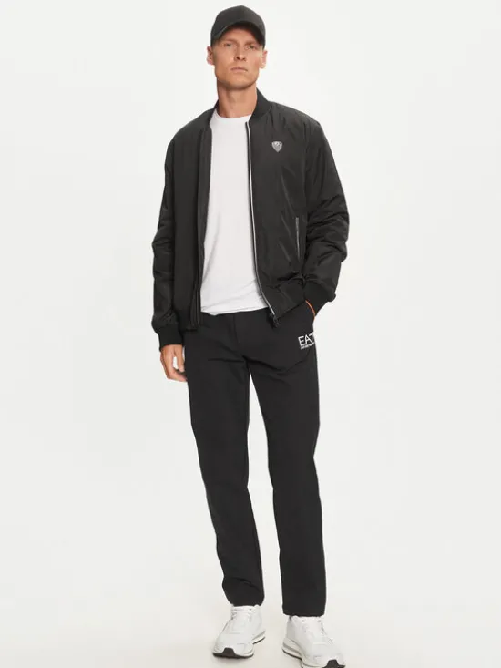 EA7 Emporio Armani Kurtka bomber 8NPB12 PN7LZ 1200 Czarny Regular Fit