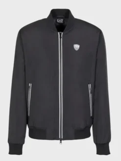 EA7 Emporio Armani Kurtka bomber 8NPB12 PN7LZ 1200 Czarny Regular Fit