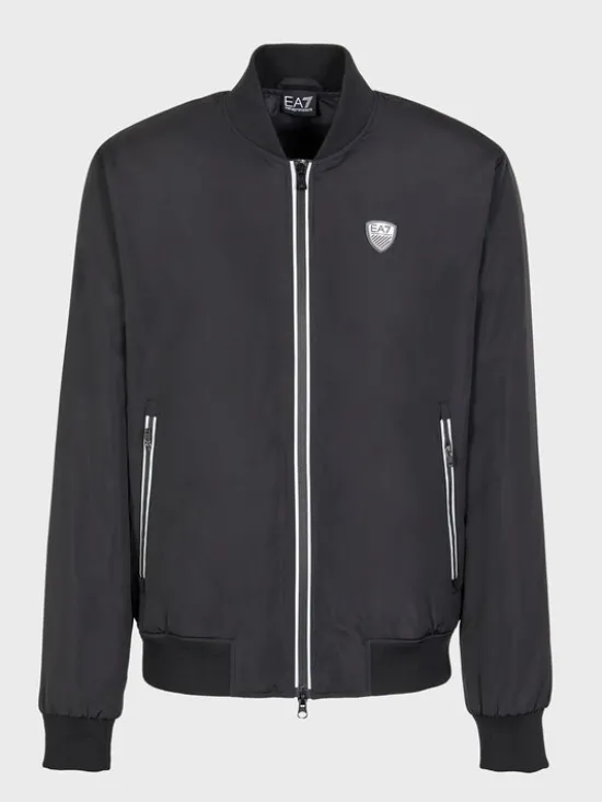 EA7 Emporio Armani Kurtka bomber 8NPB12 PN7LZ 1200 Czarny Regular Fit